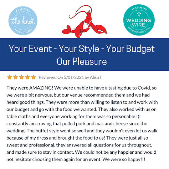 the knot wedding review wedding catering